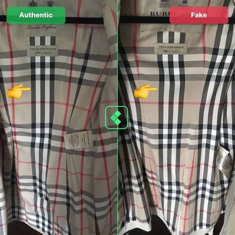 pic of burberry pattern and fake